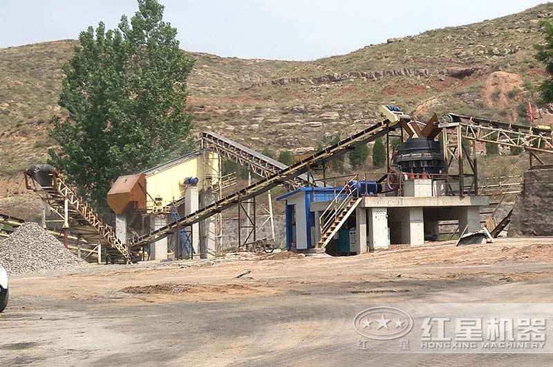 石子加工现场实拍图 石子加工现场实拍图